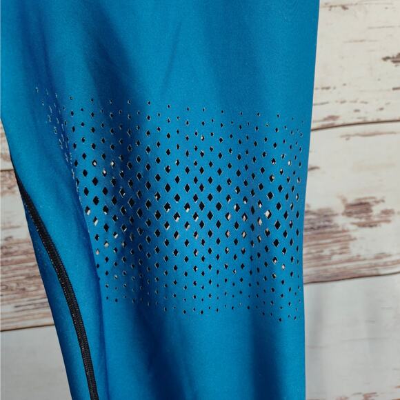 Ultracor Diamond Mesh Pixel Ultra-High Leggings Blue Size Medium - Picture 4 of 7
